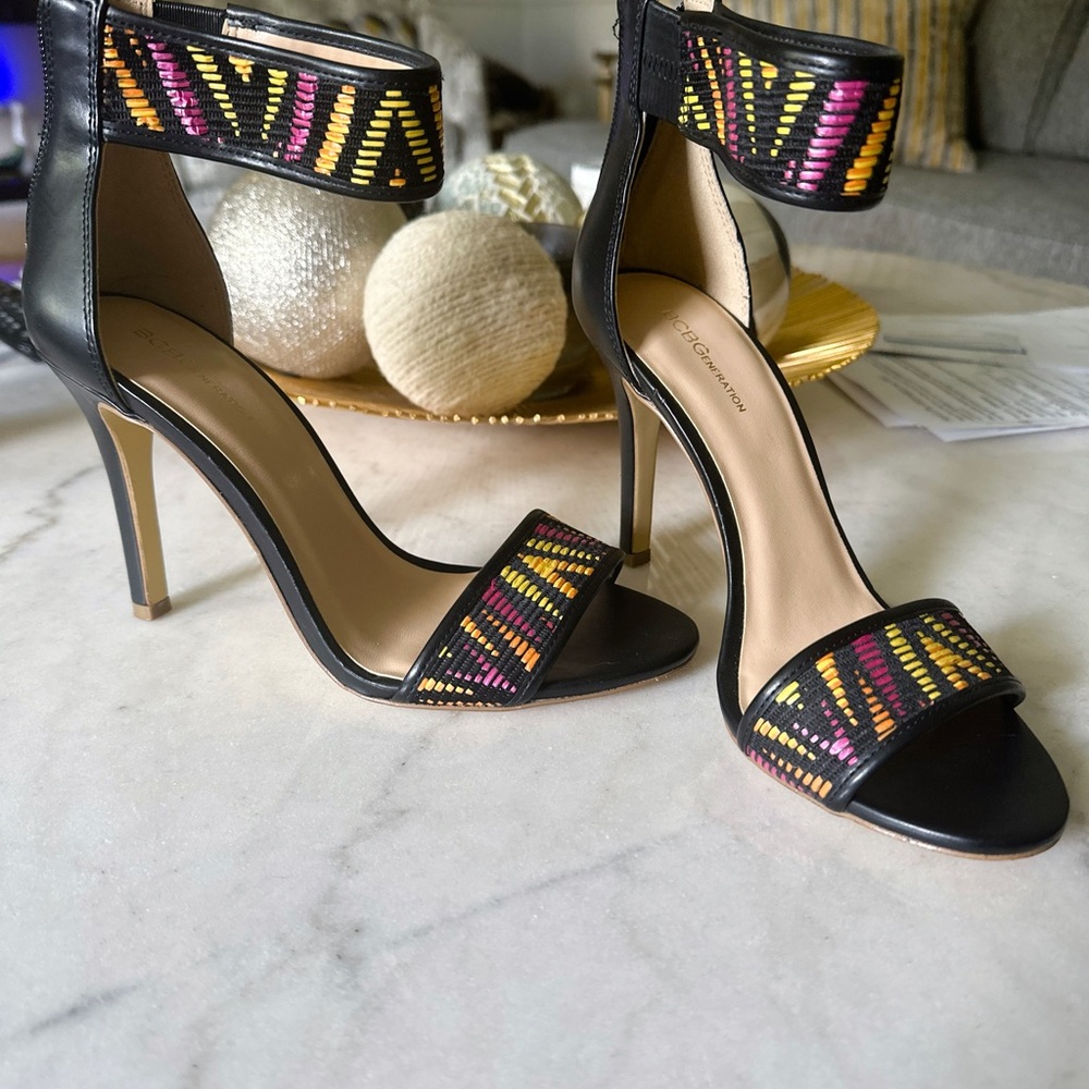 BCBG Black Sandals